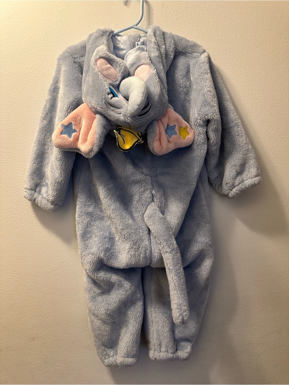 Gray dumbo Elephant Plush Kids costume Pajamas with Hood